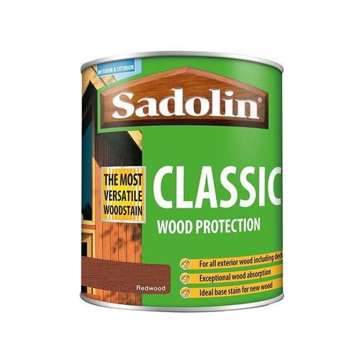 Sadolin Classic Wood Protection Redwood 1 litre Sadolin - Town Tools