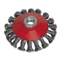 Sealey Conical Wire Brush100mm M10 x 1.5mm CWB100