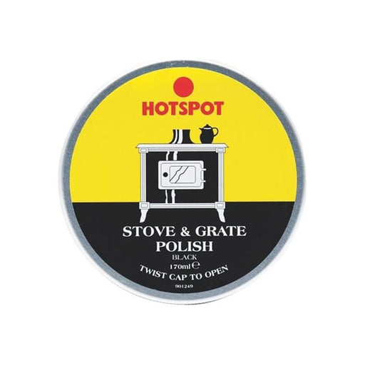 Hotspot Black Stove & Grate Polish Tin 170g Hotspot - Town Tools