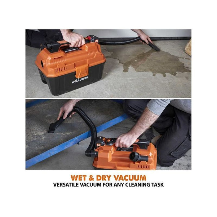 Evolution R11VAC-Li EXT Wet & Dry Vacuum Cleaner 18V Bare Unit Evolution - Town Tools