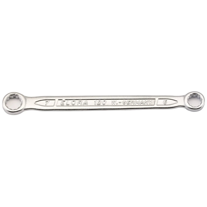 Elora Flat Metric Ring Spanner, 6 x 7mm - 120-6x7