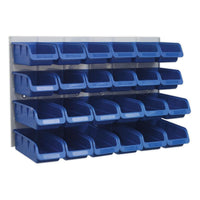 Sealey Bin & Panel Combination 24 Bins Blue TPS131