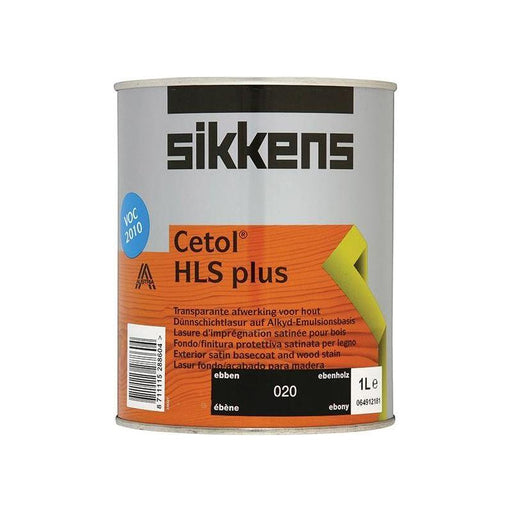 Sikkens Cetol HLS Plus Translucent Woodstain Ebony 1 litre Sikkens - Town Tools