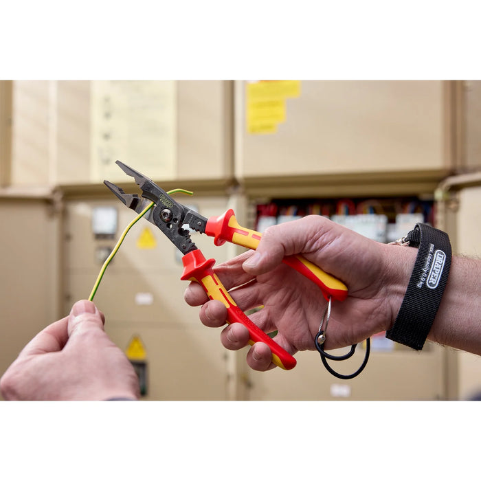 XP1000® VDE Tethered 8-in-1 Electricians Pliers, 215mm - XP1000EPV2