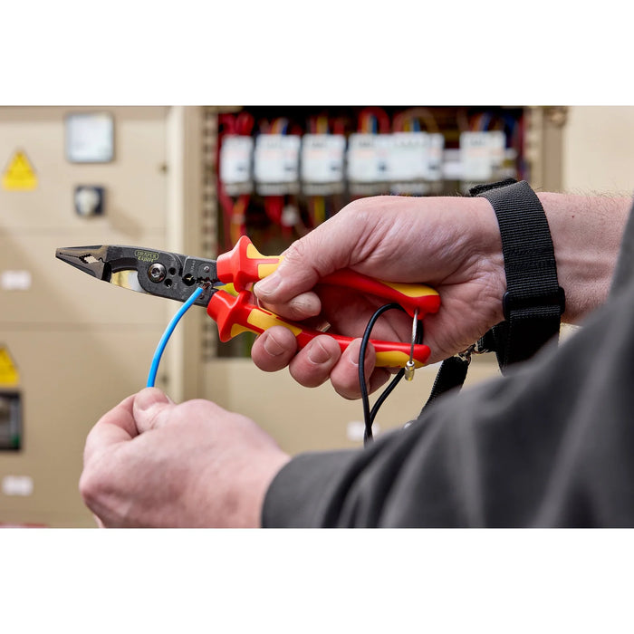 XP1000® VDE Tethered 8-in-1 Electricians Pliers, 215mm - XP1000EPV2