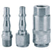 Draper 1/4" PCL BSP Air Line Coupling Set (3 Piece) 37844 Draper - Town Tools 