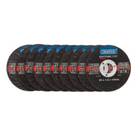 Draper Metal Cutting Discs, 50 x 1.5 x 10mm (Pack of 10) - CGF1
