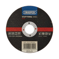 Draper Flat Stone Cutting Disc, 115 x 2.5 x 22.23mm - CGF15