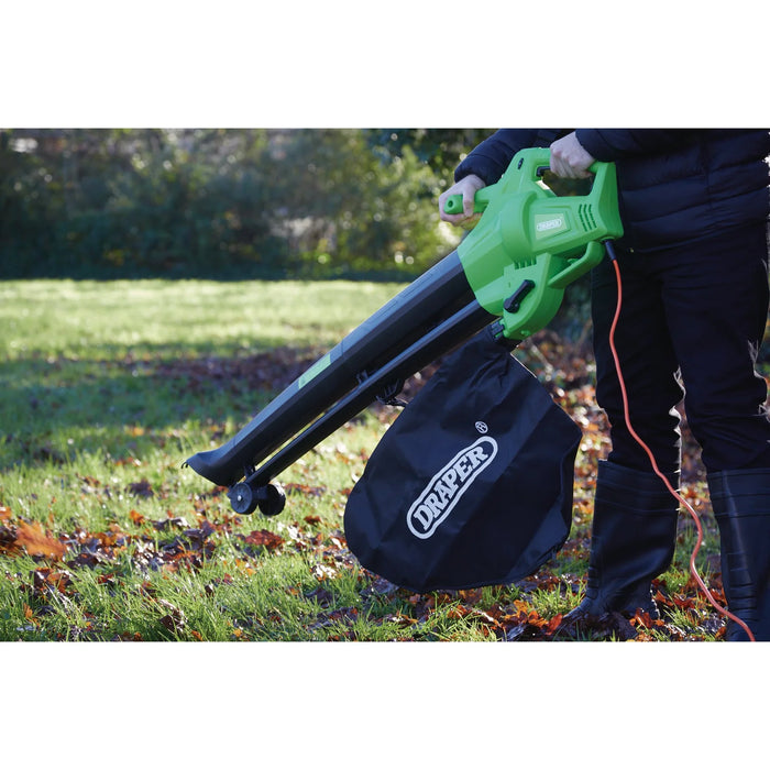 Draper 230V Garden Vacuum, Blower and Mulcher, 3000W - BV3000/B