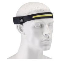 Draper COB LED Rechargeable 2-in-1 Head Torch with Wave Sensor, 3W, USB-C Cable