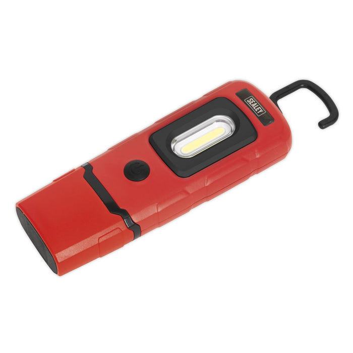 Sealey Rechargeable 360 Inspection Light 3W COB & 1W SMD LED Red Lithium-Polymer Sealey - Town Tools 