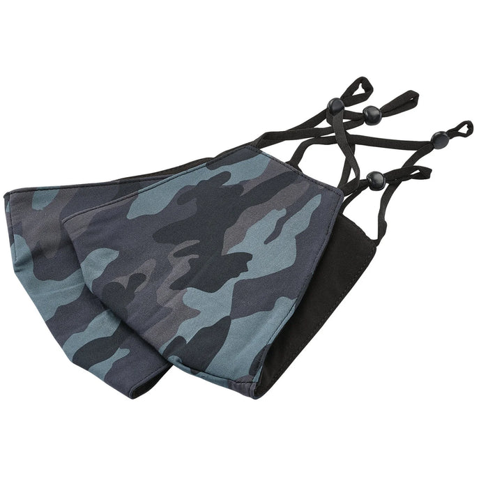 Draper Camo Fabric Resuable Face Masks, Blue (Pack of 2) - FCMC