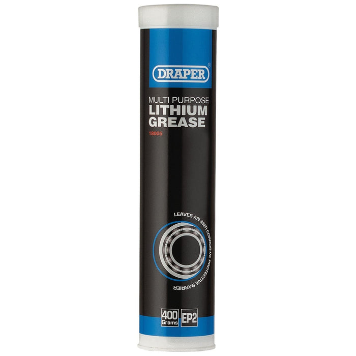 Draper Multi-Purpose Lithium Grease, 400ml Cartridge 18005 Draper - Town Tools 