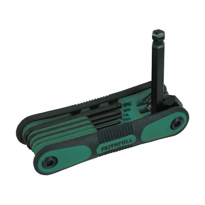 Faithfull Imperial Folding Ball End Hexagon Key Set, 9 Piece Faithfull - Town Tools