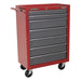 Sealey Rollcab 7 Drawer with Ball-Bearing Slides Red/Grey AP22507BB Sealey - Town Tools 