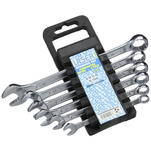 Laser Combination Spanner Set 8 - 17mm 6pc 0156 Laser - Town Tools 