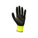 Scan Hi-Vis Yellow Foam Latex Coated Gloves - M (Size 8) Scan - Town Tools