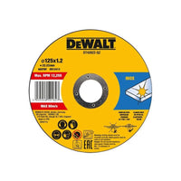 Dewalt Power Tools Metal Cutting Disc 125 X 1.2 X 22.23mm (Pack of 10)