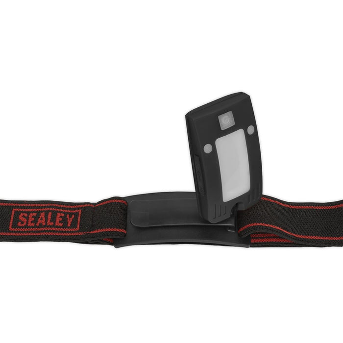 Sealey Rechargeable Head Torch 2W COB LED Auto-Sensor Black LED360HT Sealey - Town Tools 