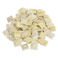 Sealey Self-Adhesive Cable Tie Mount 30 x 30mm White Pack of 100 CTM3030W