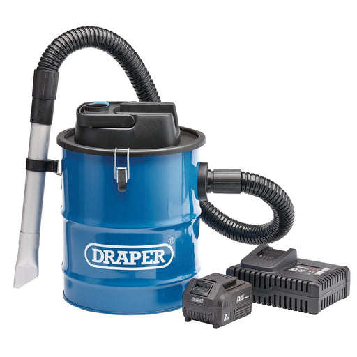 D20 20V Ash Vacuum Cleaner, 1 x 3.0Ah Battery, 1 x Fast Charger - PTKD20PTK/AVC