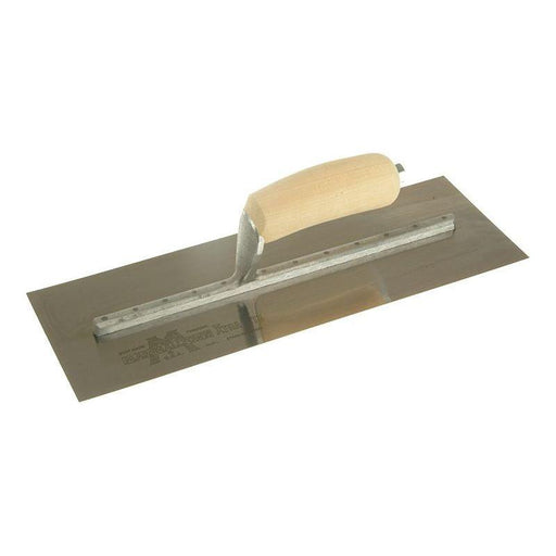 Marshalltown MXS73SS Cement Trowel Stainless Steel Wooden Handle 14 x 4.3/4in Marshalltown - Town Tools