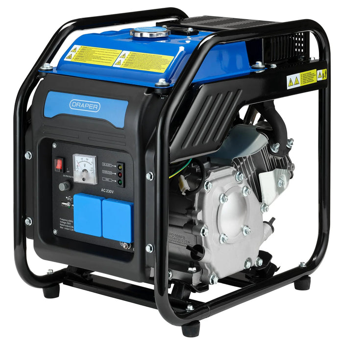 Draper Petrol Open Frame Inverter Generator, 2800W - PG3000DI