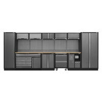 Superline Pro Superline PRO Storage System with Pressed Wood Worktop 4.9m
