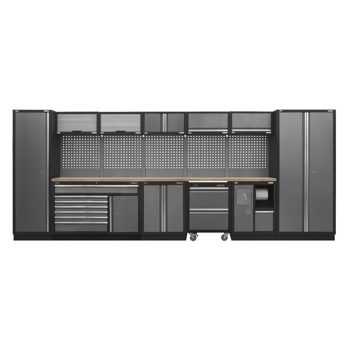 Superline Pro Superline PRO Storage System with Pressed Wood Worktop 4.9m Superline Pro - Town Tools 