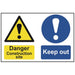 Scan Danger Construction Site Keep Out - PVC Sign 600 x 400mm Scan - Town Tools