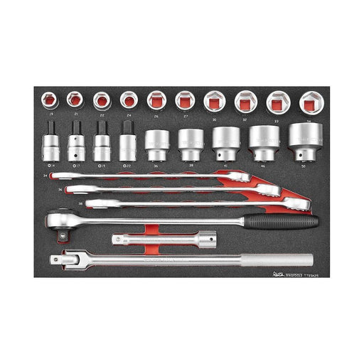 Teng Tools Metric 6-point socket & spanner set 25 pieces Teng Tools - Town Tools 