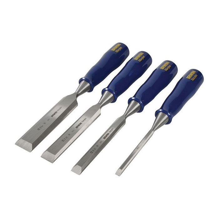 Irwin® Marples® M444 Bevel Edge Chisel Blue Chip Handle Set, 4 Piece IRWIN® Marples® - Town Tools