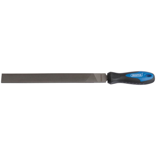 Draper Soft Grip Engineer's Hand File and Handle, 250mm 00007 Draper - Town Tools 