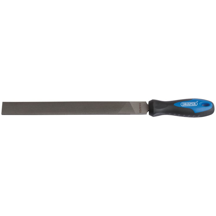 Draper Soft Grip Engineer's Hand File and Handle, 250mm 00007 Draper - Town Tools 