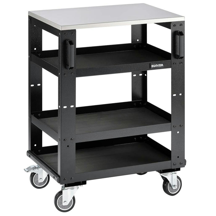 Draper Bunker Modular 3 Tier Tool Trolley, 646mm
