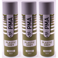 Autotek Professional Grey Plastic Primer 500ml Spray Paint High Coverage