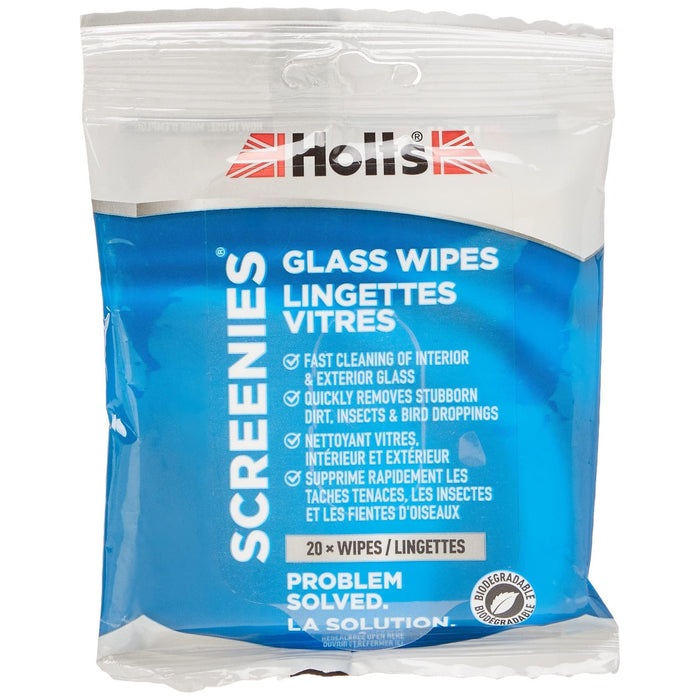 Holts Screenies Car Glass Wipes - Pack of 20