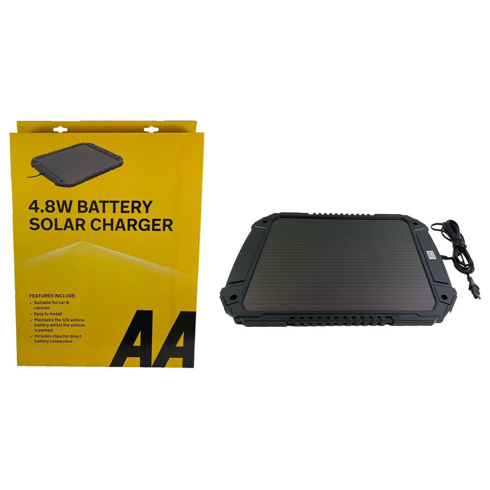 AA 4.8W XL 12V Car Van Caravan Solar Panel Trickle Battery Charger Power Supply AA - Town Tools 