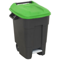 Sealey Refuse/Wheelie Bin with Foot Pedal 100L Green BM100PG