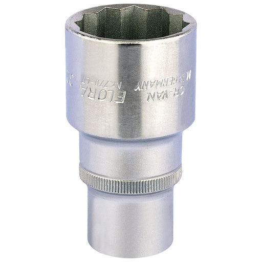 Draper Elora Deep Bi-Hexagon Socket, 1/2" Sq. Dr., 32mm 11940 Draper - Town Tools 