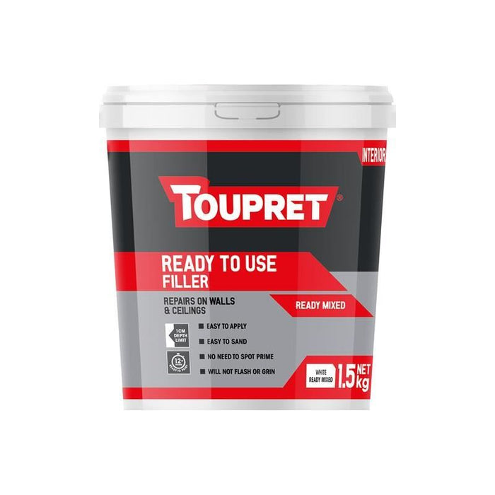 Toupret Ready To Use Filler 1.5kg Toupret - Town Tools