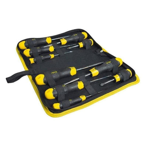Stanley® Hand Tools CUSHION GRIP™ Screwdriver Set in Wallet, 10 Piece STANLEY® Hand Tools - Town Tools