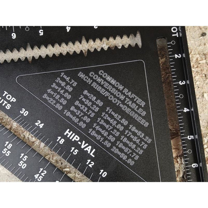 Faithfull Prestige Quick Square Black Aluminium 300mm (12in) Faithfull - Town Tools