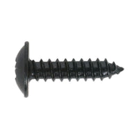 Sealey Self Tapping Screw 4.8 x 13mm Flanged Head Black Pozi Pack of 100 BST4813