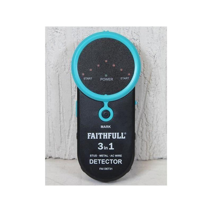 Faithfull 3-in-1 Detector Stud Metal & Live Wire Faithfull - Town Tools