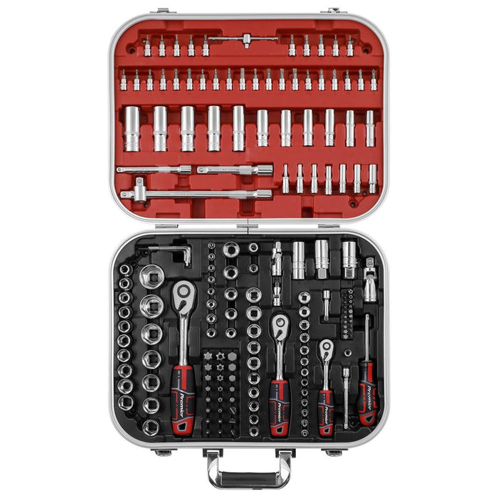 Sealey Premier Premier Socket Set 1/4", 3/8" & 1/2"Sq Drive 172pc AK7981 Sealey Premier - Town Tools 