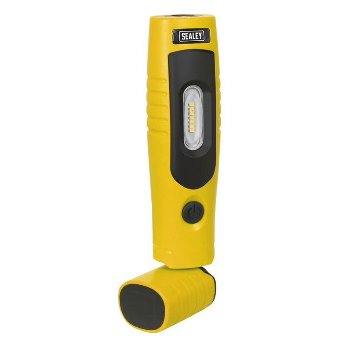 Sealey Rechargeable 360 Inspection Light 7 SMD & 3W SMD LED Yellow Lithium-ion Sealey - Town Tools 