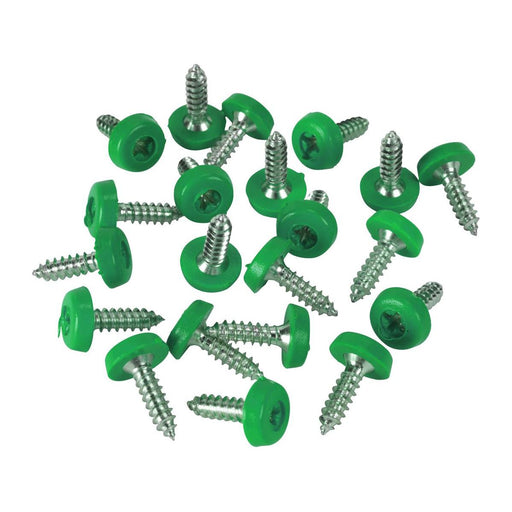 Sealey Green Numberplate Screws 4.8 x 18mm Pack of 50 PTNPG Sealey - Town Tools 