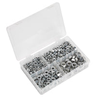 Sealey Steel Nut Assortment 1/4"-1/2"UNC 320pc AB030SN