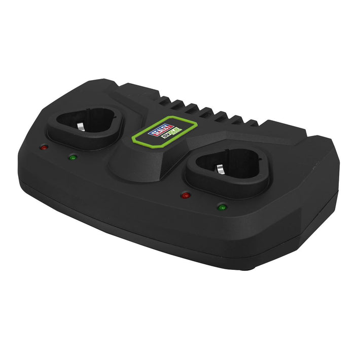 Sealey Fast Charge Dual Battery Charger for 10.8V SV10.8 Series CP108VMC2 Sealey - Town Tools 